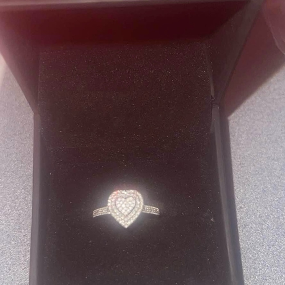 Diamond Heart Engagement Ring
